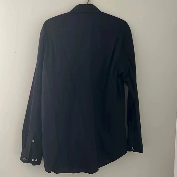 Versa Collezioni Men's Black Dress Shirt - Picture 2 of 3